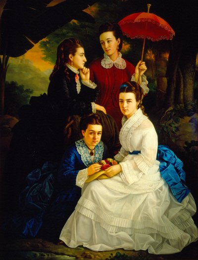 Portrait of the Daughters of Manuel Cordero by Juan Cordero